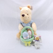 Disney Store Winnie The Pooh Bear Easter Plush Toy Set Stuffed Animal NWT