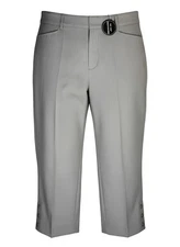 NWT Counterparts Corporate Work Ankle Pants Womens 12 Gray Elastic Waistband $40