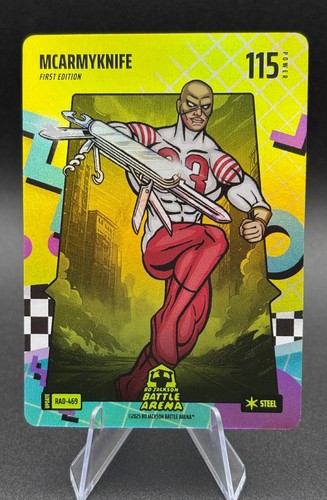 Bo Jackson Battle Arena Update MCARMYKNIFE "C. McCaffery" 80s RAD Steel #RAD-469