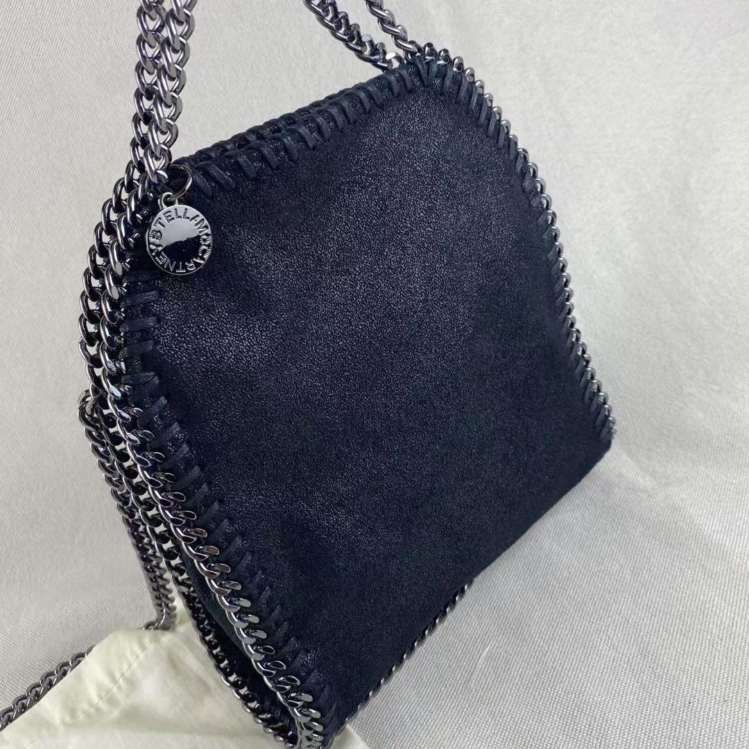 Stella McCartney Falabella 3 Black Saddle Bag almost unused From