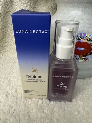 LUNA NECTAR Neptune Hydrate & Blur Hyaluronic Acid Serum 1.01 fl oz EXP 12/26