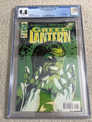 Green Lantern #49 CGC 9.8 DC Comics 1994 Emerald Twilight part 2 Ron Marz Cover