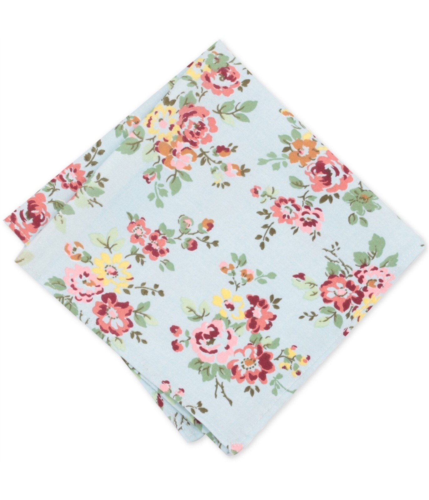 Bar III Mens Yellowstone Floral Blue Pocket Square OS 3490₽