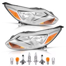 Headlights Assembly For Ford Focus 2012-2014 Headlamps Leftright Wblubs Pair Headlights Assembly For Ford Focus 2012-2014 Headlamps Leftright Wblubs Pair
