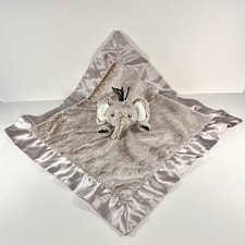 Lucy Darling Elephant Baby Lovey Security Blanket Frosted Plush Satin Soft Toy