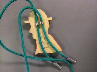 Boy Scout Hand Carved Bolo Tie Archie Huggi Scoutmaster 6485PP