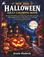 Halloween Malbuch Erwachsene 50 GroßE Ausmalbilder KüRbisse Geister Katzen