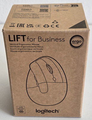 Logitech Lift for Business   Vertikale Ergonomische Maus   Bluetooth  (3128 E2+)