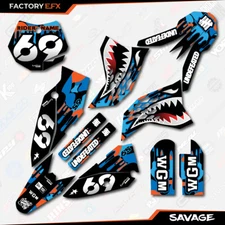 Blue Orange Savage Camo Racing Graphics Kit fits KTM 09-15 Sx50 Sx 50 Decal 2015