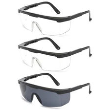 OWL Safety Goggles Scratch free & Impact Resistant Lense with Adjustable Temples