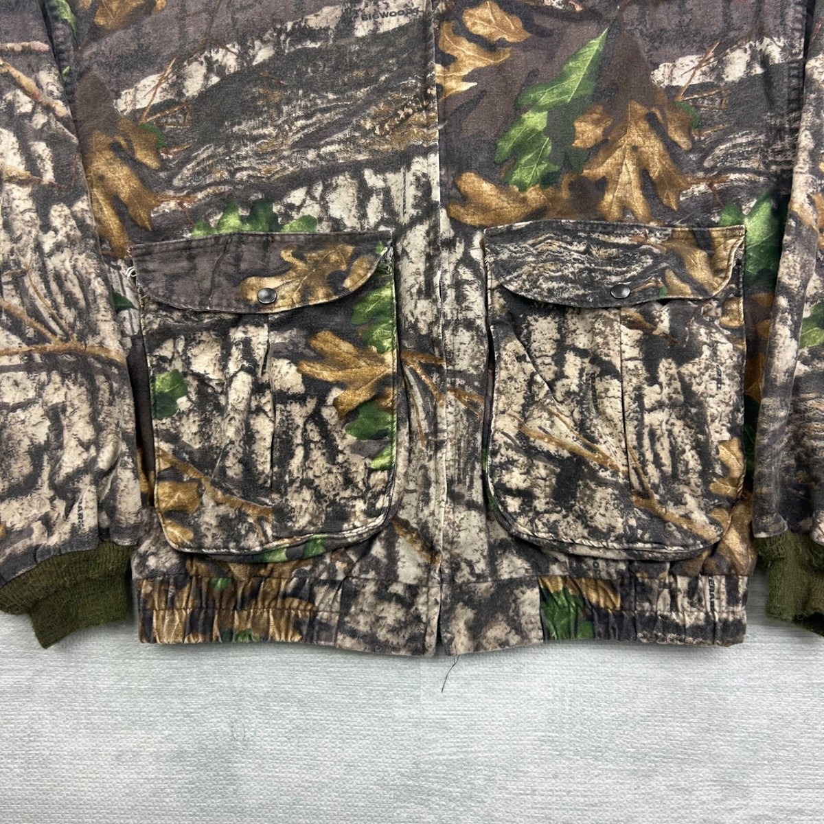 個人装備 90s Vintage TREBARK Camo BIGSIZE VINTAGE Trebark Camo Shirt Mens Large Button Up Camouflage