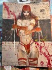 Elektra Color Sketch Study Pinup Comics Original Art Mark Beachum Daredevil Mcu