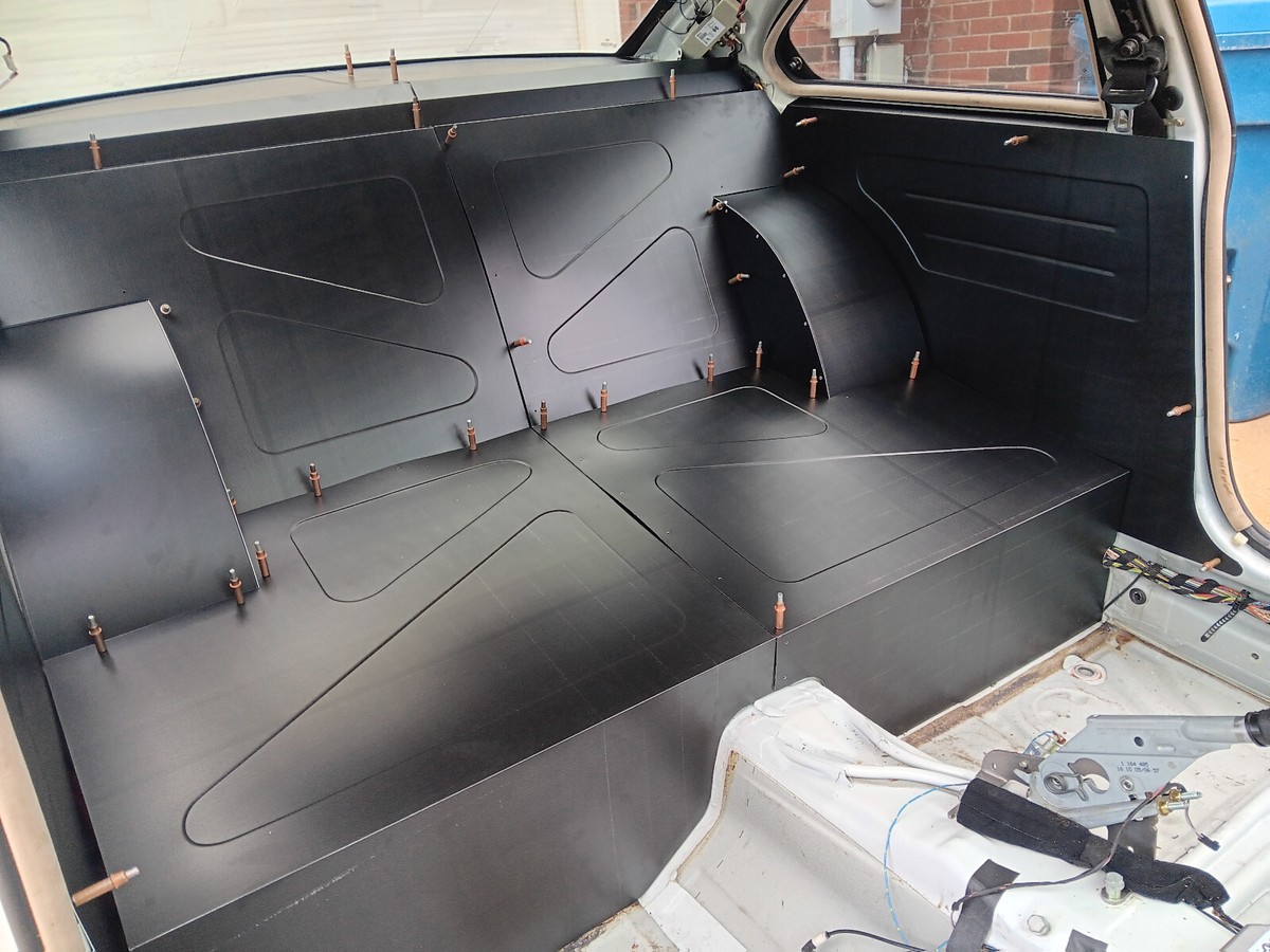 BMW E46 2D Coupe .040 Matte Black Aluminum Complete Rear