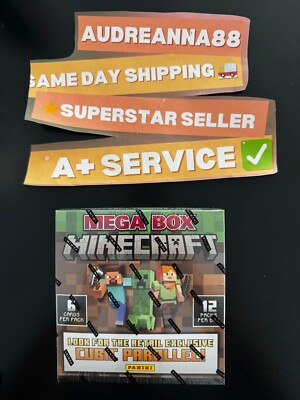 2024 Panini Trading Card Games Minecraft 15th Anniversary Mega Box FAST SHIP  