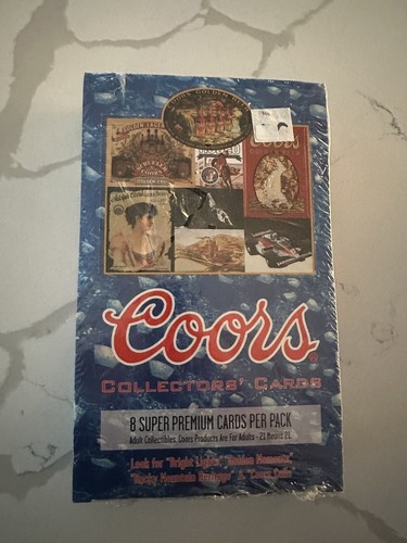 * Vintage - 1995 - COORS BREWING COMPANY - cello SEALED box TRADING CARDS **