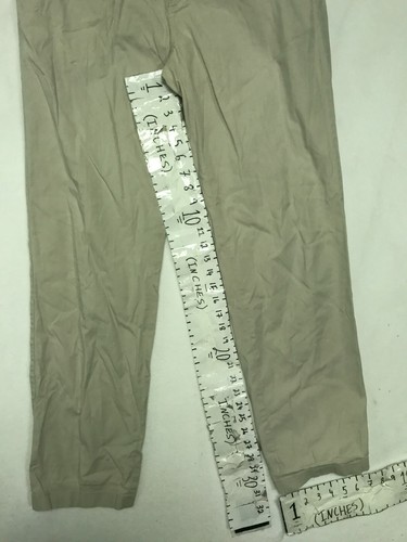 Nautica Beige Grey Tailored Fit Stretch Zip 32 W Dress Mens Pants Beacon Pant - Picture 5 of 14