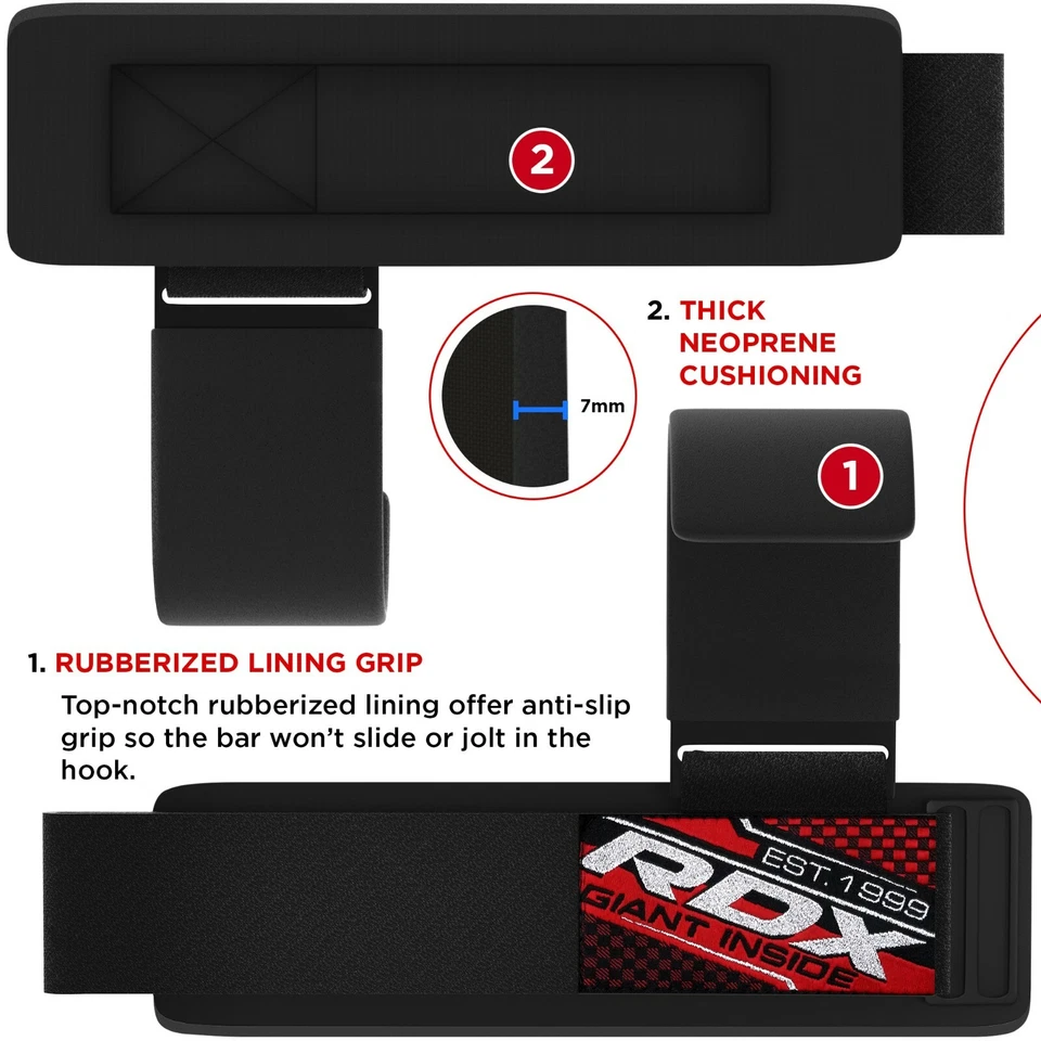 RDX 举重钩、举重带、护腕、举重支撑 — 第 4/4 张图片