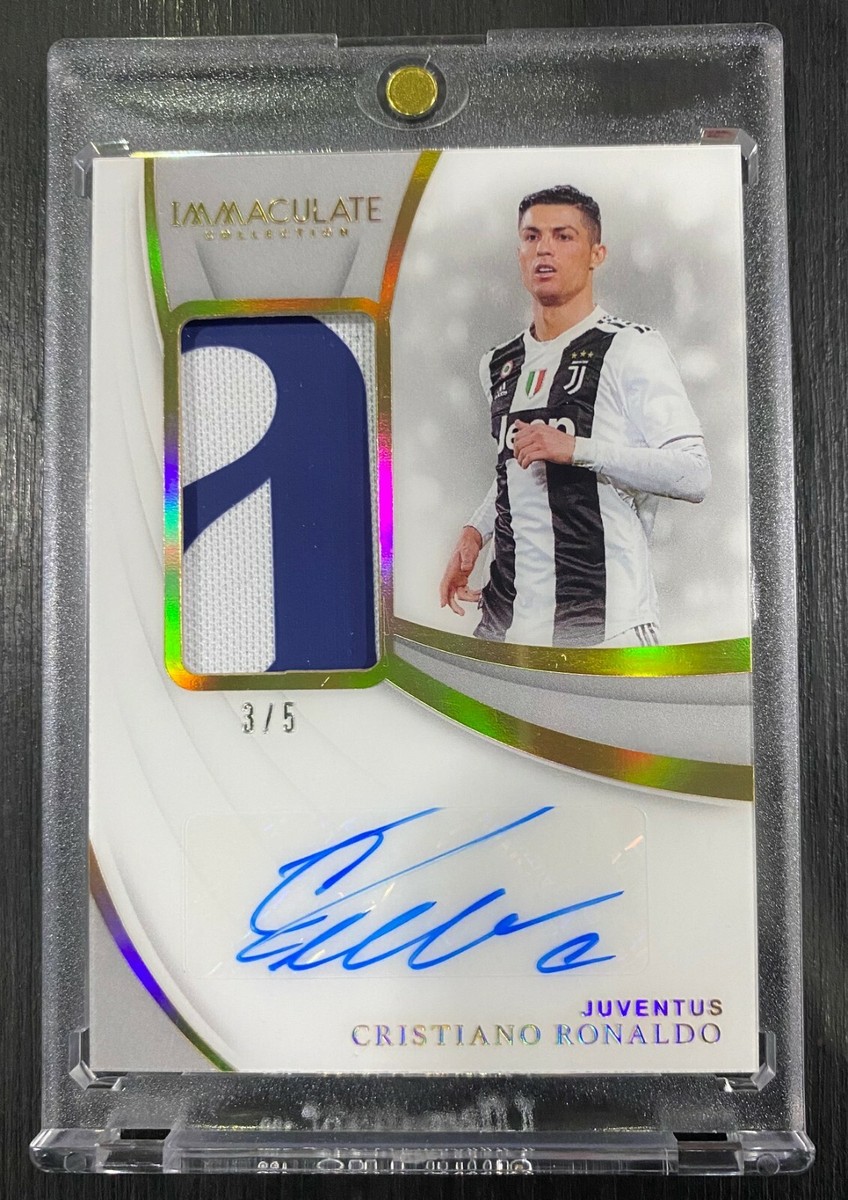 Cristiani Ronaldo 2018-19 Panini Immaculate Patch Auto GOLD