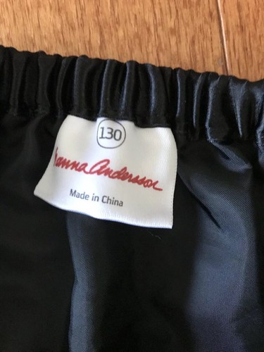 Hanna Andersson Black Swiss Dot Tulle Tutu Skirt Size 130 Twirl - Picture 4 of 5