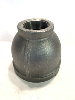 Anvil Reducer Coupling 3'' x 1-1/2  Female NPT Black Iron Concentric Bell Reducer
