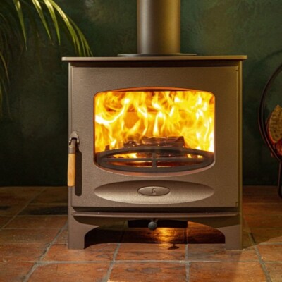 Kaminofen Charnwood C8 384 mm x 310 mm Rechteck Schott Robax High Definition