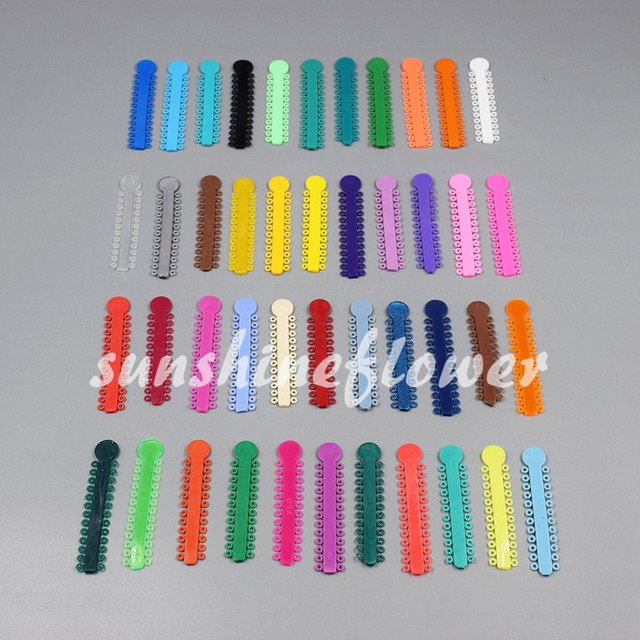 44 Packs Dental Orthodontics Ligature Ties Elastics Brace Rubber Band
