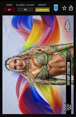 WWE Topps Slam Chrome DIGITAL Tiffany Stratton Legendary Helix