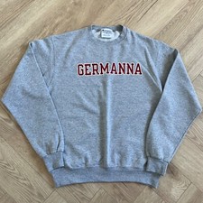 Champion Germanna Jumper Size Medium Grey Pullover Sweater Crew Neck USA
