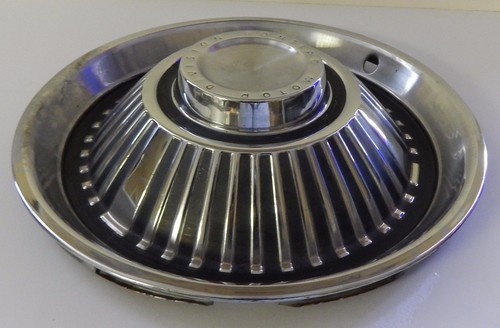 Pontiac Motor Division Hub Cap 14" Wheel Covering Metal Finish Grooved 1960 on - Picture 10 of 12