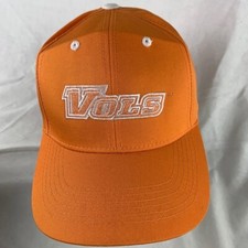 Vintage Tennessee Volunteers VOLS Hat Orange Strapback Cap Captivating Headgear