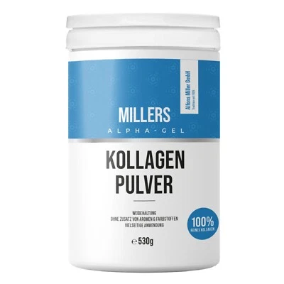 MARKENLOS 100% reines Kollagen Pulver I Hydrolysat I Bioaktiv I Collagen Peptide I 530 g