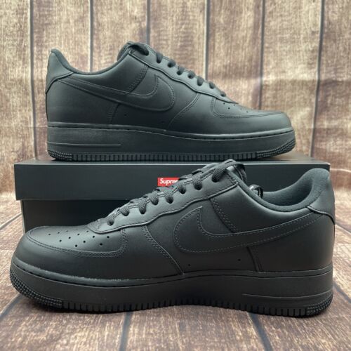 Nike Air Force 1 Low x Supreme Box Logo - Schwarz CU9226-001 DS Größe 12 - Bild 2 von 6
