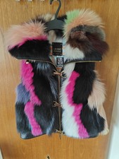 Les Noir Fur Coat Real Fox Fur