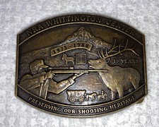 NRA Whittington Center Belt Buckle Preserving Our Shooting Heritage 1975-1988