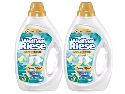 Weißer Riese Universal Gel Aromatherapie Lotus, Vollwaschmittel, 2x 22 WL