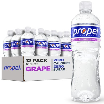 Propel, Grape, Zero Calorie Sports Drinking Water with Electrolytes and Vitamin