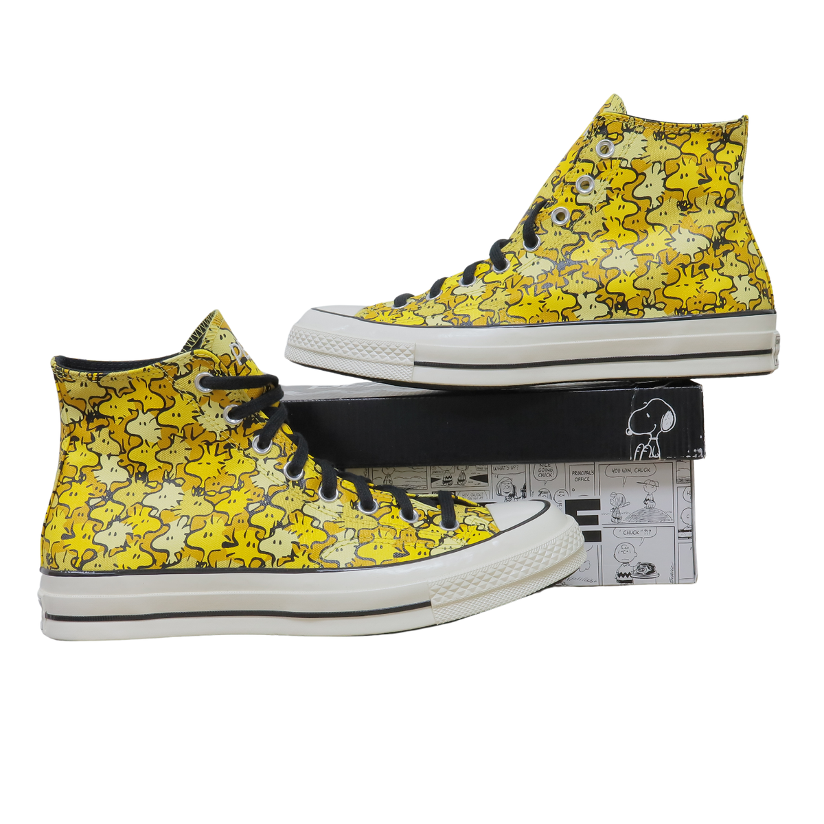 Size 10M 12W Converse X Peanuts Woodstock Chuck 70 Yellow Unisex