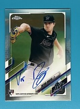 2021 Topps Chrome- Rookie Auto #RA-TR Trevor Rogers Miami Rookie Auto