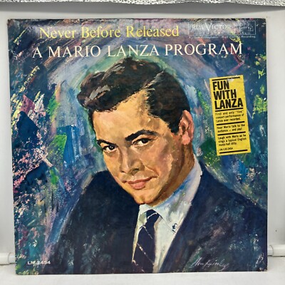 A Mario Lanza Program (Never Before Released) RCA Victor  LSC-2454 Red Seal 1960