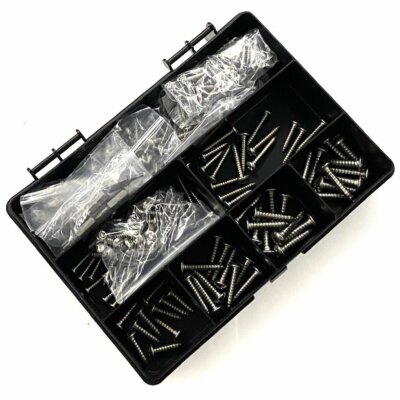 244 VERSCHIEDENE STÜCK A2 EDELSTAHL SELBSTSCHNEIDEND SICHERHEITSSTIFT KNOPF SCHRAUBEN TORX KIT