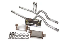 Dual Exhaust Kit 3" MagnaFlow Stainless Rear Exit SW Tip 81-87 GM C/K 20 3/4 Ton