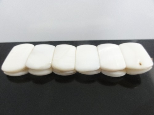 Vintage Awesome Wide Natural Carved Polished Panels Extensible Bracelet - Picture 2 of 6