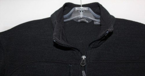 Eddie Bauer Men's Softshell Jacket Full Zip Size Large Black w/ Red River Logo - Bild 4 von 8