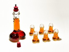 Decanter Set with Glasses, Shot Glasses, Bach...