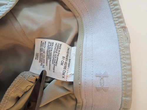 Under Armour Pants Mens 34/32 Beige Performance Active Casual Golf On The Go - Picture 5 of 5