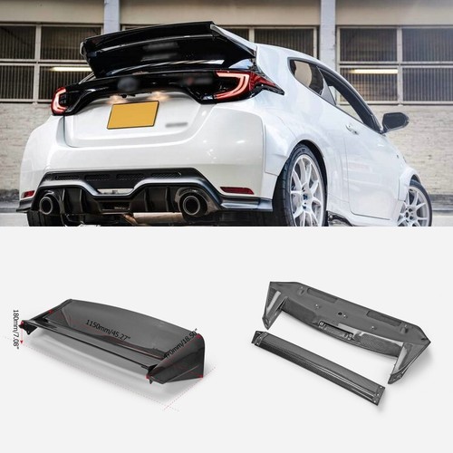 For Toyota GR YARIS GXPA16 VRS Type Carbon Fiber Rear Spoiler Wing Lip Bodykits - Picture 1 of 12