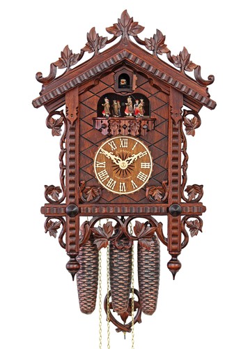 Horloge Coucou Herrzeit Par Adolf Herr – Modèle AH 386/1 8T, écureuil, Neuf