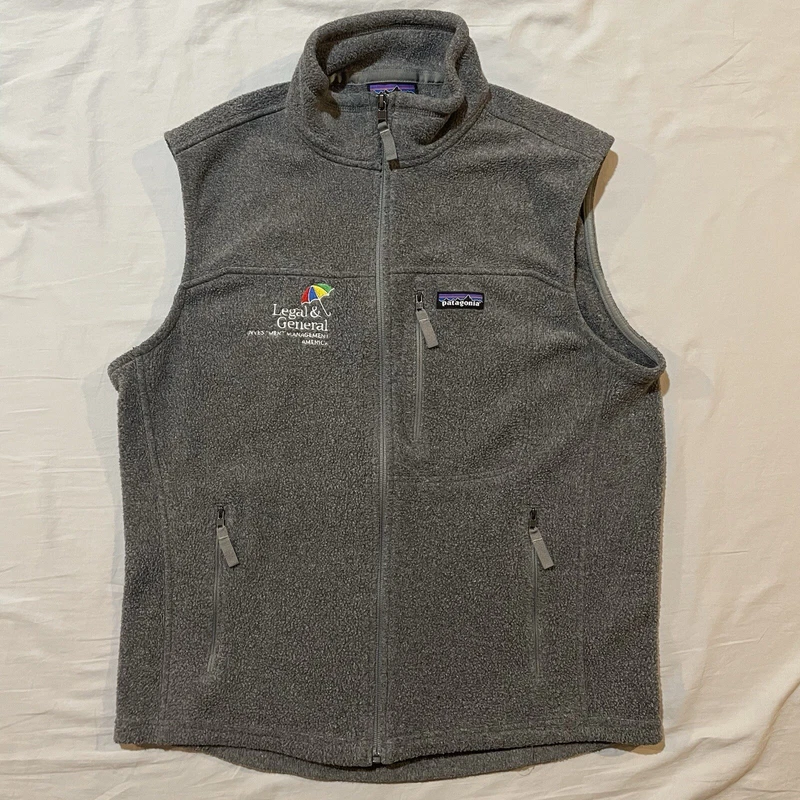 patagonia synchilla fleece vest hiking outdoor embroidered 