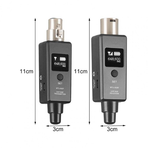 U3 Wireless Mic System Transmitter Receiver Microphone Adapter for Audio Mixer g - 第 3/12 張圖片