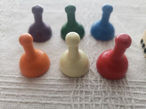 Clue Movers 6er Set Brettspiel Ersatzteile - 2014 Retro Edition - Bild 2 von 2